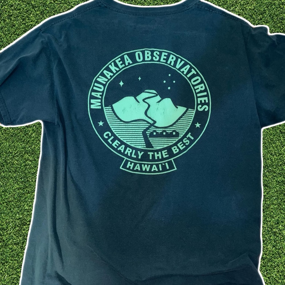 Green Maunakea Observatories tee